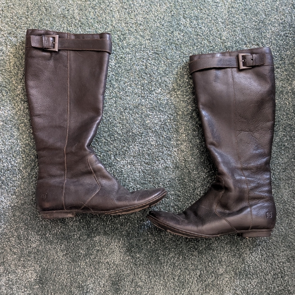Born Women's Black Knee High Boots Size 8